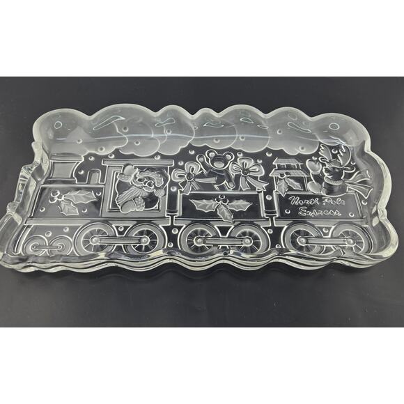 Holiday Traditions Collection North Pole Tray by Gorham Crystal - Picture 2 of 7